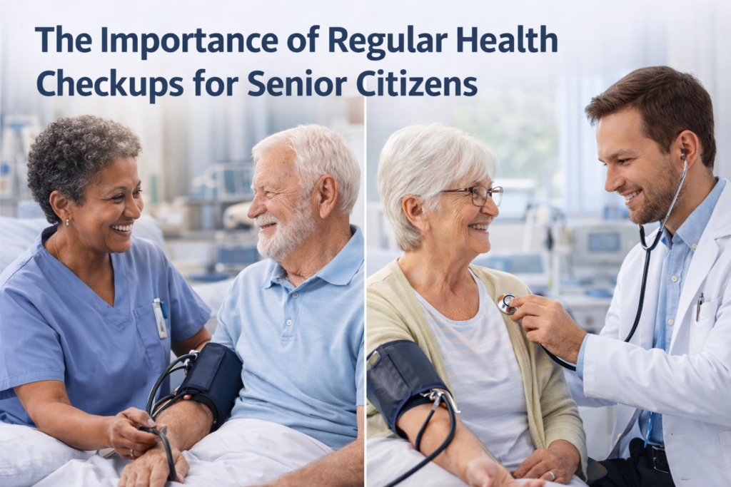 Regular health checkups for senior citizens in karatagi